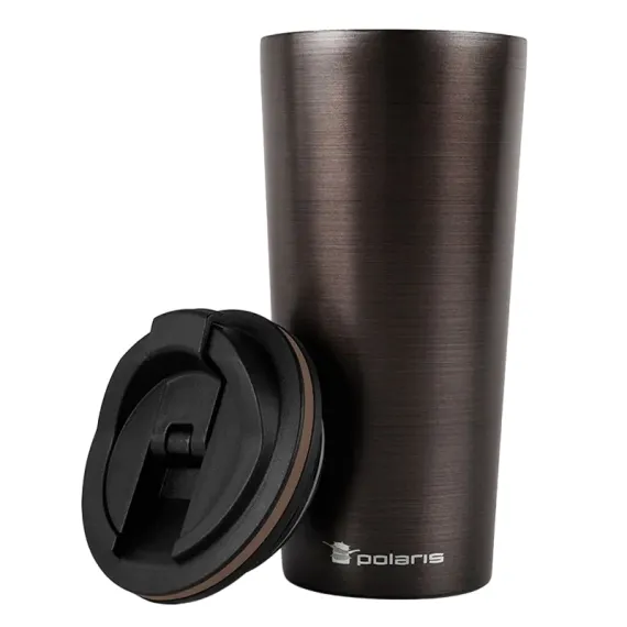 ТЕРМОКРУЖКА POLARIS MEGAPOLIS-500TM, 0,5Л, КОРИЧНЕВЫЙ