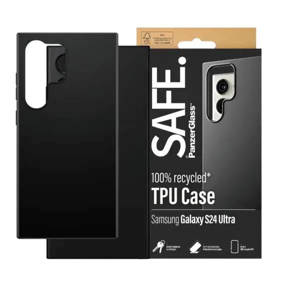 ЧЕХОЛ PANZERGLASS SAFE. SAMSUNG GALAXY S24 ULTRA, ЧЁРНЫЙ