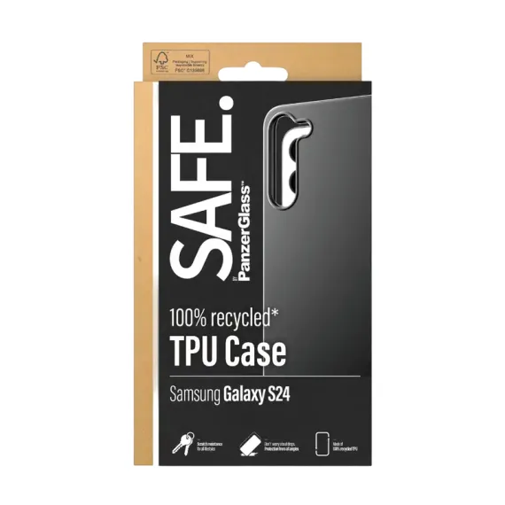 ЧЕХОЛ PANZERGLASS SAFE. SAMSUNG GALAXY S24, ЧЁРНЫЙ