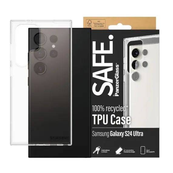 ЧЕХОЛ PANZERGLASS SAFE. SAMSUNG GALAXY S24 ULTRA, ПРОЗРАЧНЫЙ