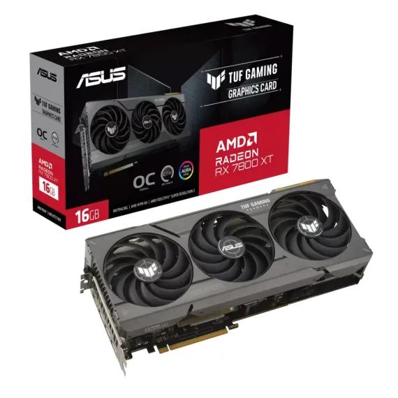 ВИДЕОКАРТА ASUS TUF-RX7800XT-O16G-GAMING, 16GB GDDR6 256БИТ (TUF-RX7800XT-O16G-GAMING)