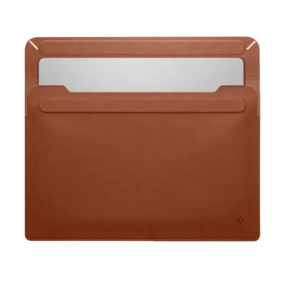 ФУТЛЯР ДЛЯ НОУТБУКА SPIGEN VALENTINUS 15-16", ИСКУССТВЕННАЯ КОЖА, КОРИЧНЕВЫЙ