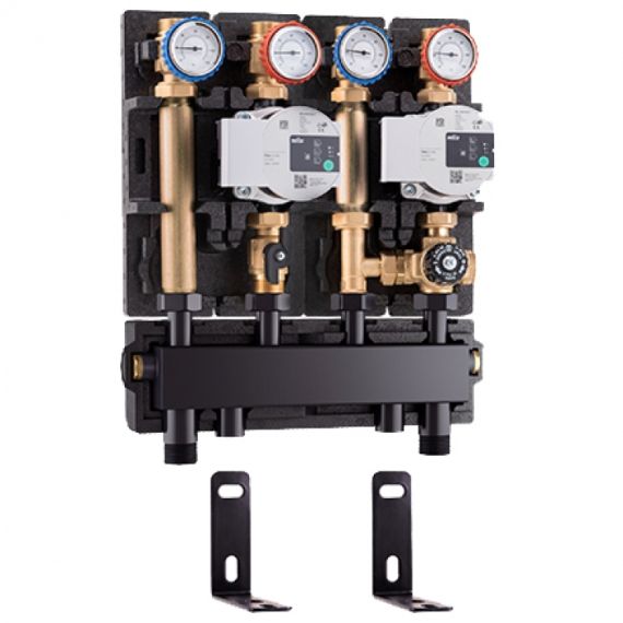 КОЛЛЕКТОР + СЕПАРАТОР, ПРЯМАЯ И ТЕРМОСТАТИЧЕСКАЯ ГРУППА DN 20 BARBERI