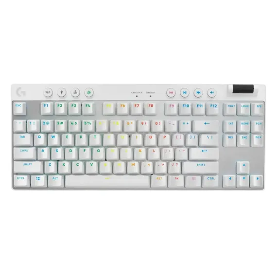 КЛАВИАТУРА LOGITECH G PRO X TKL, ПРОВОДНОЕ / БЕСПРОВОДНОЕ, БЕЛЫЙ