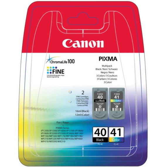 CANON PG-40/CL-41 MULTIPACK, PIXMA IP1200/MP140/150/160/170/MX300