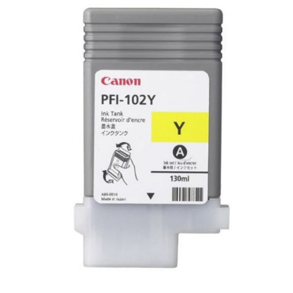 CANON PFI-102Y YELLOW, IMAGEPROGRAF IPF500/510/600/605/610/650/655