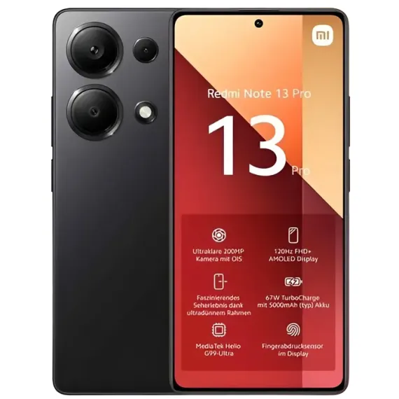 СМАРТФОН XIAOMI REDMI NOTE 13 PRO, 12ГБ/512ГБ, MIDNIGHT BLACK