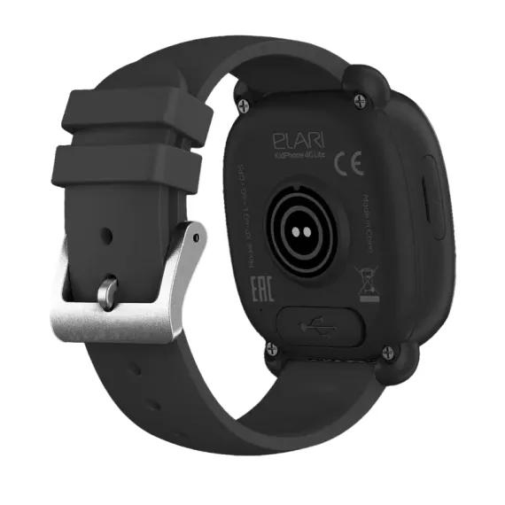 ДЕТСКИЕ ЧАСЫ ELARI KIDPHONE 4G LITE, ЧЁРНЫЙ