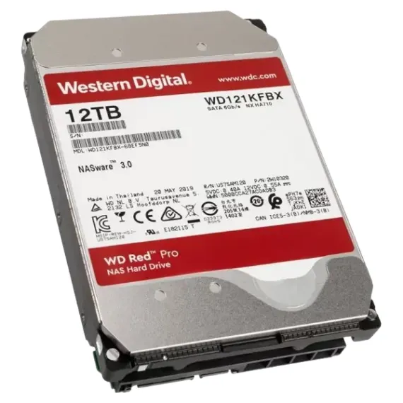 ЖЕСТКИЙ ДИСК WESTERN DIGITAL WD RED PRO, 3.5", 12 ТБ