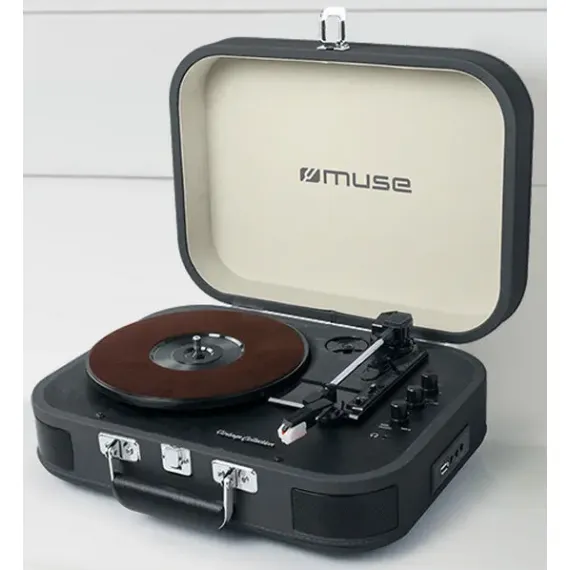 VINYL TURNTABLE MUSE MT-201 DG, BLACK