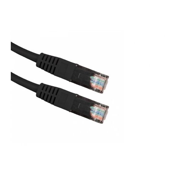 UTP CAT.5E PATCH CORD, 1M, BLACK