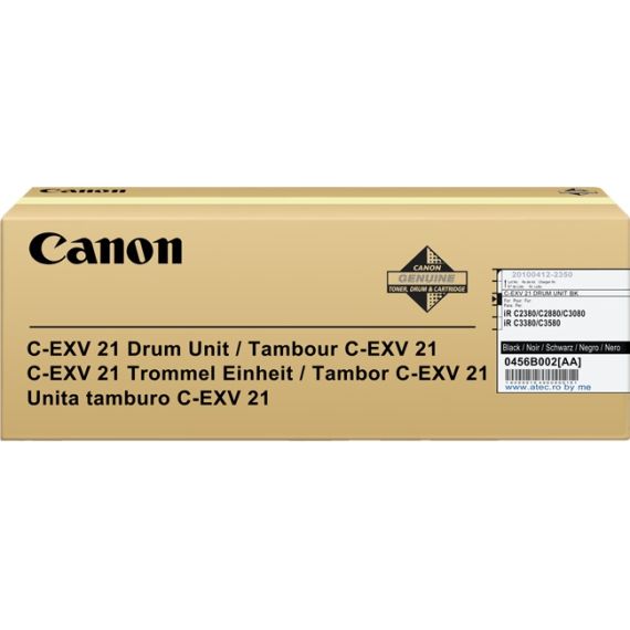 DRUM UNIT CANON C-EXV21 BLACK, 77 000 PAGES A4 AT 5% FOR CANON IRC2380/3380