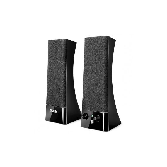SVEN 235 BLACK, 2.0 / 2X2W RMS, HEADPHONE JACK
