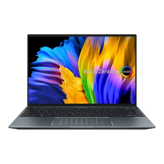 НОУТБУК 14" ASUS ZENBOOK 14X OLED UX5401EA, PINE GREY, INTEL CORE I7-1165G7, 16ГБ/512ГБ, WINDOWS 11 HOME 64-BIT, RUSSIAN