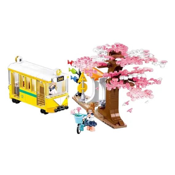 КОНСТРУКТОР SLUBAN "ТРАМВАЙ В ЦЕНТРЕ ГОРОДА" B1018, 6+