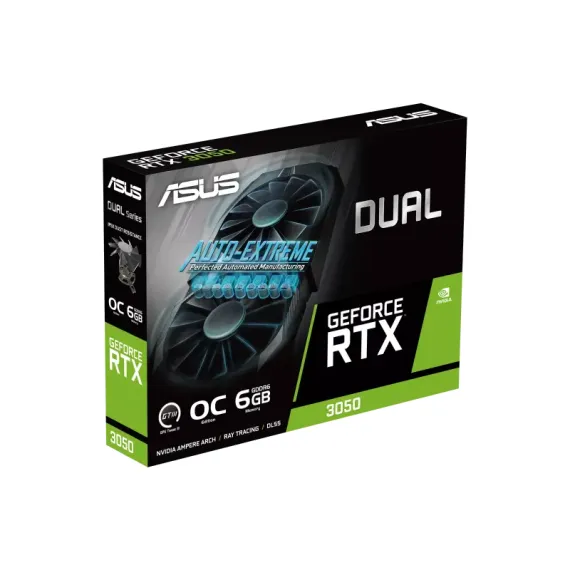 ВИДЕОКАРТА ASUS DUAL-RTX3050-O6G, 6GB GDDR6 96БИТ (DUAL-RTX3050-O6G)