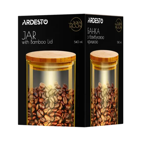 КОНТЕЙНЕР ARDESTO AR1354BLRG, ПРОЗРАЧНЫЙ | ЗОЛОТОЙ