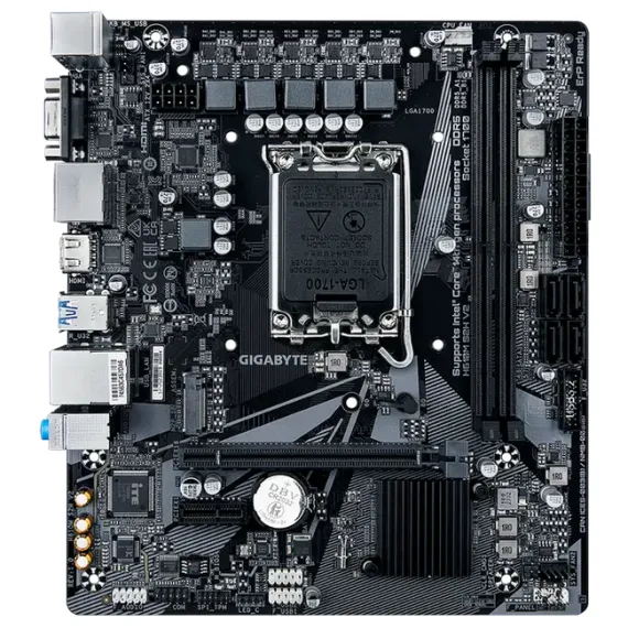 МАТЕРИНСКАЯ ПЛАТА GIGABYTE H610M S2H V2, LGA1700, INTEL H610, MICRO-ATX