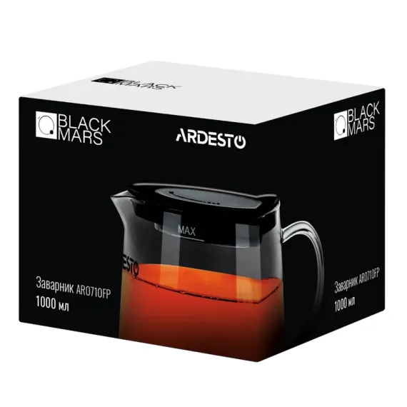 ЗАВАРОЧНЫЙ ЧАЙНИК ARDESTO AR0710FP, 1Л, ПРОЗРАЧНЫЙ