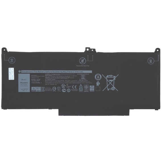 BATTERY DELL LATITUDE 5300 5310 7300 7400 E5300 E7300 E7400 MXV9V 5VC2M 05VC2M 829MX 0829MX N2K62 7.6V 7500MAH BLACK ORIGINAL