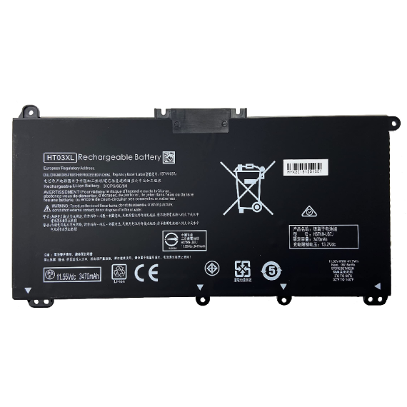 BATTERY HP PAVILION 14-CE, 14-CK, 14-CM, 15-DA, 15-DB, 15-CS, 15-CW, 17-CA, 17-BY, 14-DG, 14-DF, 14-CF, 15S-FQ 255 G7 HSTNN-LB8M HSTN-DB8S HT03XL 11.4 V 3420MAH BLACK ORIGINAL