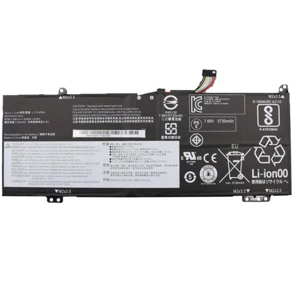 BATTERY LENOVO IDEAPAD 530S-14 530S-15 YOGA 530-14 FLEX 6-14 XIAOXIN AIR 14IKBR 14IWL 15ARR L17M4PB2 L17C4PB2 L17C4PB0 L17M4PB0 7.68V 5730MAH ORIGINAL