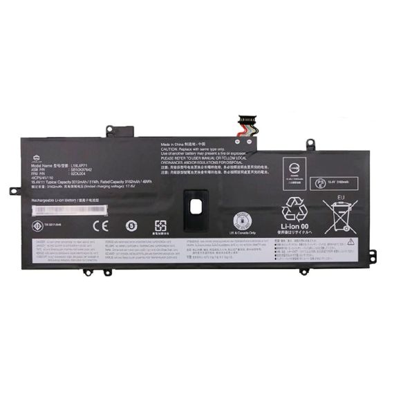 BATTERY LENOVO THINKPAD X1 CARBON 7TH 8TH GEN X1 YOGA 4TH 5TH GEN 02DL004 L18L4P71 SB10K97642 02DL005 L18M4P72 SB10K97643 02DL006 L18C4P71 SB10K97644 15.36V 3325MAH 51WH BLACK ORIGINAL