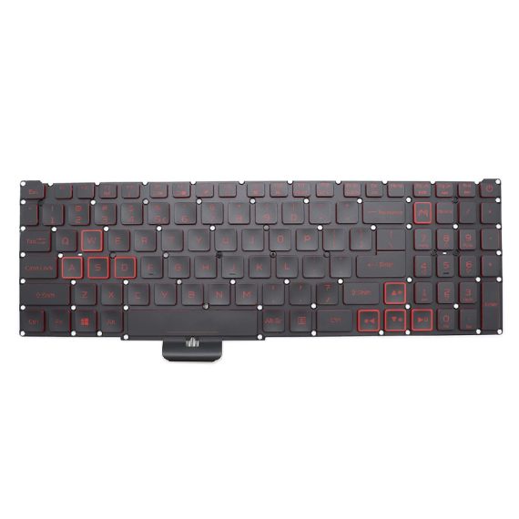 KEYBOARD ACER NITRO 5 AN515-54 AN515-43 AN517-51 AN715-51 W/O FRAME W/BACKLIT ENG/RU BLACK