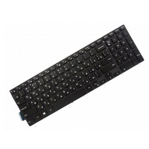 KEYBOARD DELL INSPIRON 17 5765 5767 5770 5775 W/BACKLIT W/O FRAME "ENTER"-SMALL ENG/RU BLACK