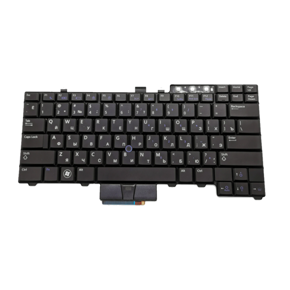 KEYBOARD DELL LATITUDE 15 5520 5521 PRECISION 3560 3561 P/N PJYDD W/BACKLIT W/O FRAME ENG/RU BLACK
