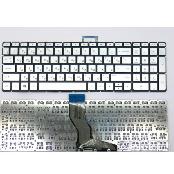 KEYBOARD HP PAVILION 15-AB, 15-AK, 15-BS, 15-BW, 15-CD, 17-AB, PROBOOK 250 G6, 255 G6, 256 G6, 258 G6 W/O FRAME "ENTER"-SMALL RIGHT ANGLES ENG/RU BLACK