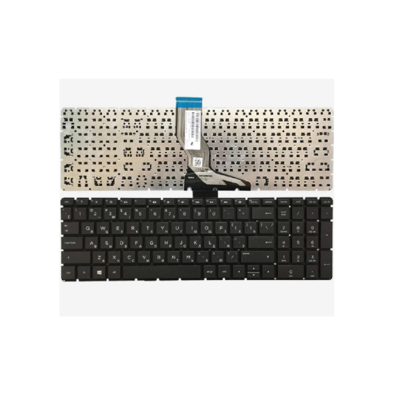 KEYBOARD HP PAVILION 15-AB, 15-AK, 15-BS, 15-BW, 15-CD, 17-AB, PROBOOK 250 G6, 255 G6, 256 G6, 258 G6 W/O FRAME "ENTER"-SMALL ENG/RU BLACK