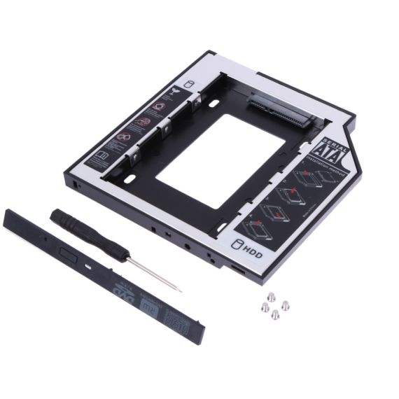 ODD 9.5MM SATA HARD DRIVE UNIVERSAL CADDY FOR HDD SSD SATA 2.5"
