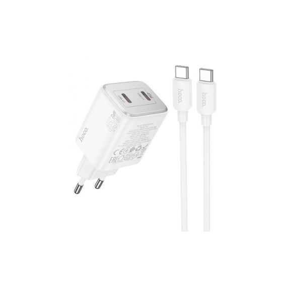 HOCO N42 + TYPE-C CABLE WHITE