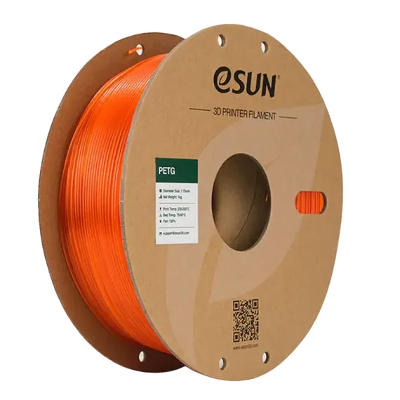 ФИЛАМЕНТ ДЛЯ 3D-ПРИНТЕРА ESUN PETG ОРАНЖЕВЫЙ, 1,75 ММ, 1 КГ