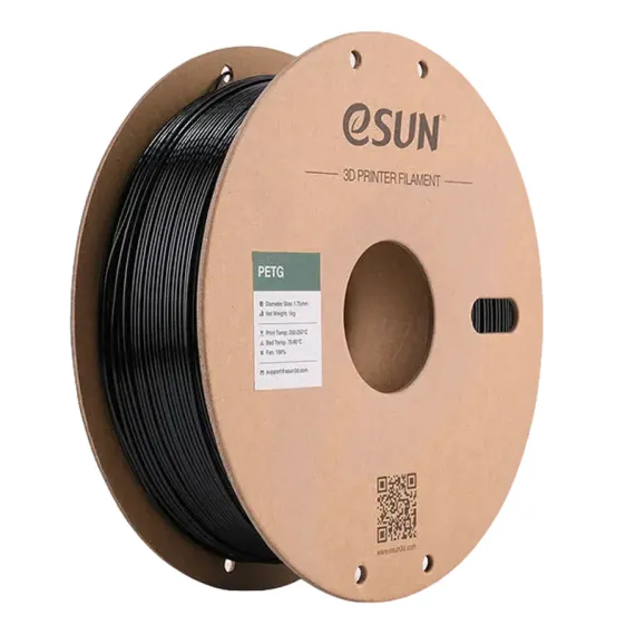 НИТЬ ДЛЯ 3D-ПРИНТЕРА ESUN PETG ЧЕРНЫЙ, 1.75 ММ, 1КГ