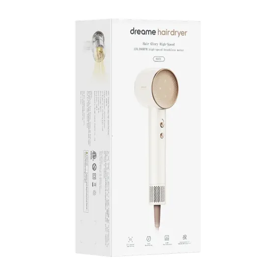 ФЕН DREAME GLORY HIGH-SPEED, 1600ВТ, БЕЛЫЙ