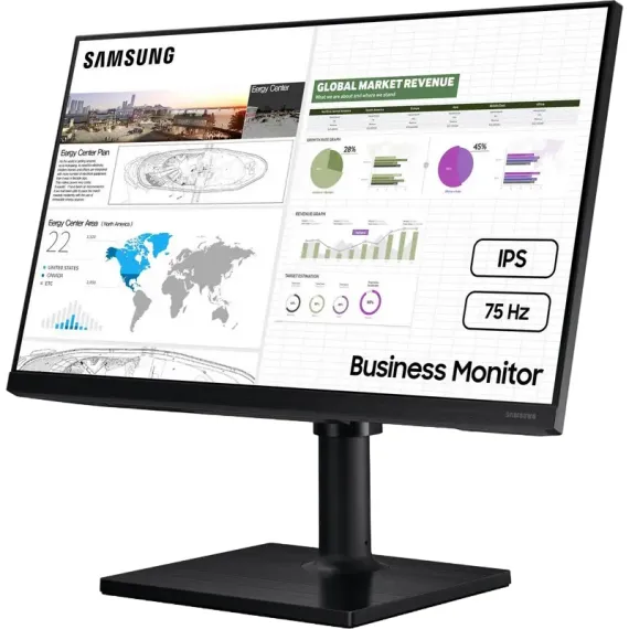23,8" МОНИТОР SAMSUNG S24C430, IPS 1920X1080 FHD, СЕРЫЙ