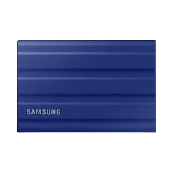 ВНЕШНИЙ ПОРТАТИВНЫЙ SSD НАКОПИТЕЛЬ SAMSUNG T7 SHIELD, 2 ТБ, СИНИЙ (MU-PE2T0R/EU)