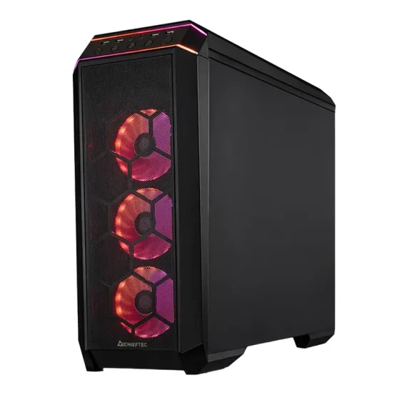 КОМПЬЮТЕРНЫЙ КОРПУС CHIEFTEC GP-03B-UC-OP, MIDI-TOWER, ATX, ЧЁРНЫЙ