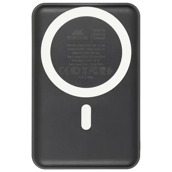 ПОРТАТИВНОЕ ЗАРЯДНОЕ УСТРОЙСТВО RIVACASE VA2604, 10000МА·Ч, ЧЁРНЫЙ