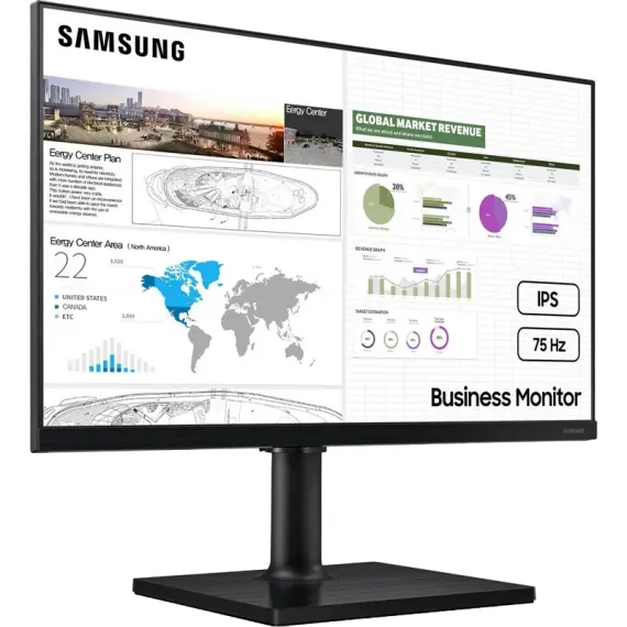 23,8" МОНИТОР SAMSUNG S24C430, IPS 1920X1080 FHD, СЕРЫЙ