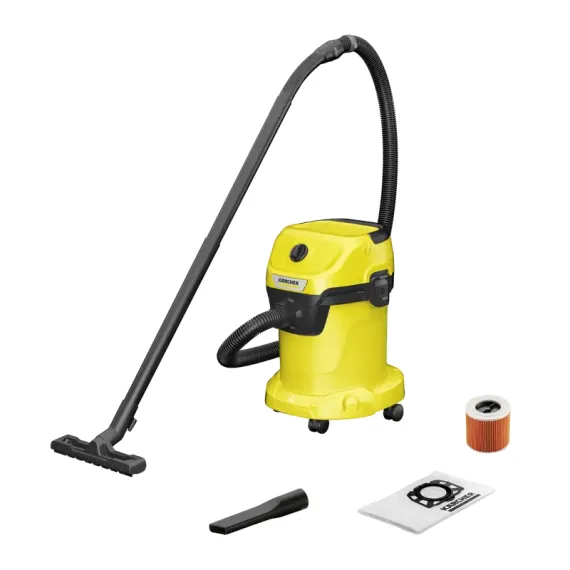 ПЫЛЕСОС KARCHER WD 3 V-17/4/20, ЖЕЛТЫЙ | ЧЕРНЫЙ