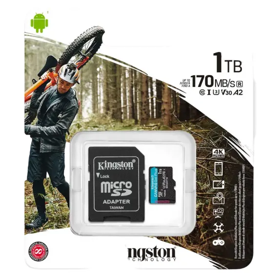 КАРТА ПАМЯТИ KINGSTON CANVAS GO! PLUS, 1024ГБ (SDCG3/1TB)