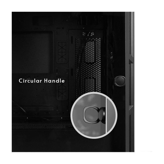 CASE E-ATX MIDITOWER CHIEFTEC GAMING APEX AIR GA-01B-M-OP BLACK NO PSU