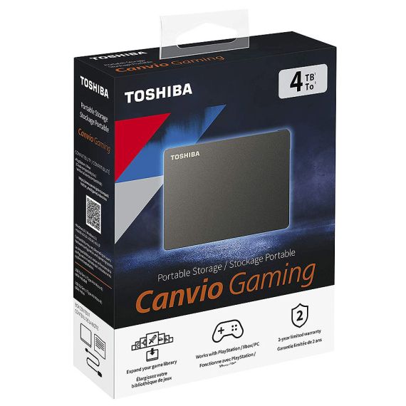 ВНЕШНИЙ ЖЕСТКИЙ ДИСК 2.5 4TB EXTERNAL HDD TOSHIBA CANVIO GAMING HDTX14