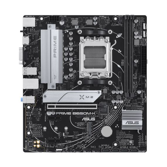 МАТЕРИНСКАЯ ПЛАТА ASUS PRIME B650M-K AMD B650, AM5, DUAL DDR5 6400+MHZ