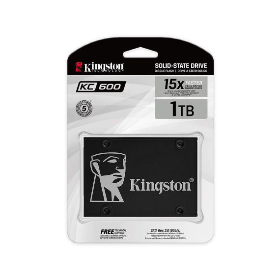 1TB SATA НАКОПИТЕЛЬ SSD 2.5 KINGSTON SSDNOW KC600 SKC600/1024G, 7MM, R