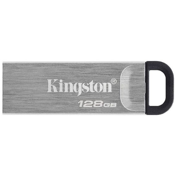 128GB FLASH DRIVE KINGSTON DTKN/128GB DATATRAVELER KYSON SILVER, METAL