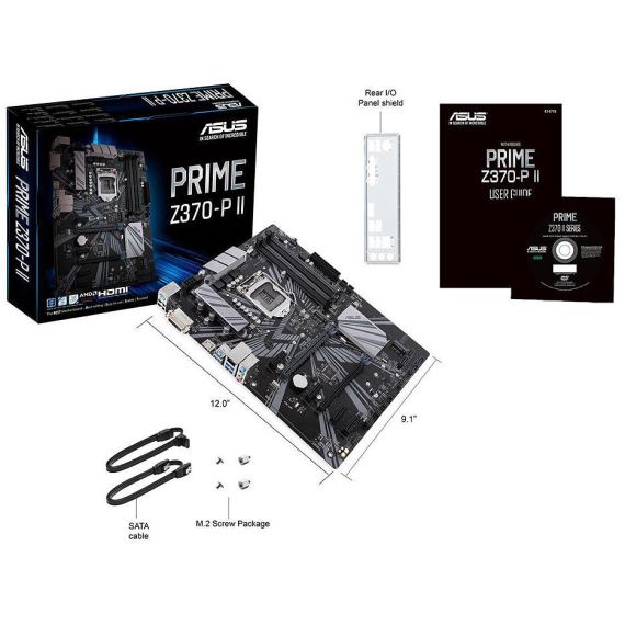 МАТЕРИНСКАЯ ПЛАТА ASUS PRIME Z370-P II INTEL Z370, LGA1151, DUAL DDR4